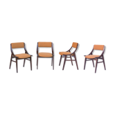 Ensemble de 4 chaises retapissées