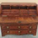 Commode toscane ancienne, époque Louis XVI, fin XVIIIe siècle, placage de n