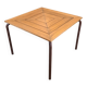 Table carree en bois metal