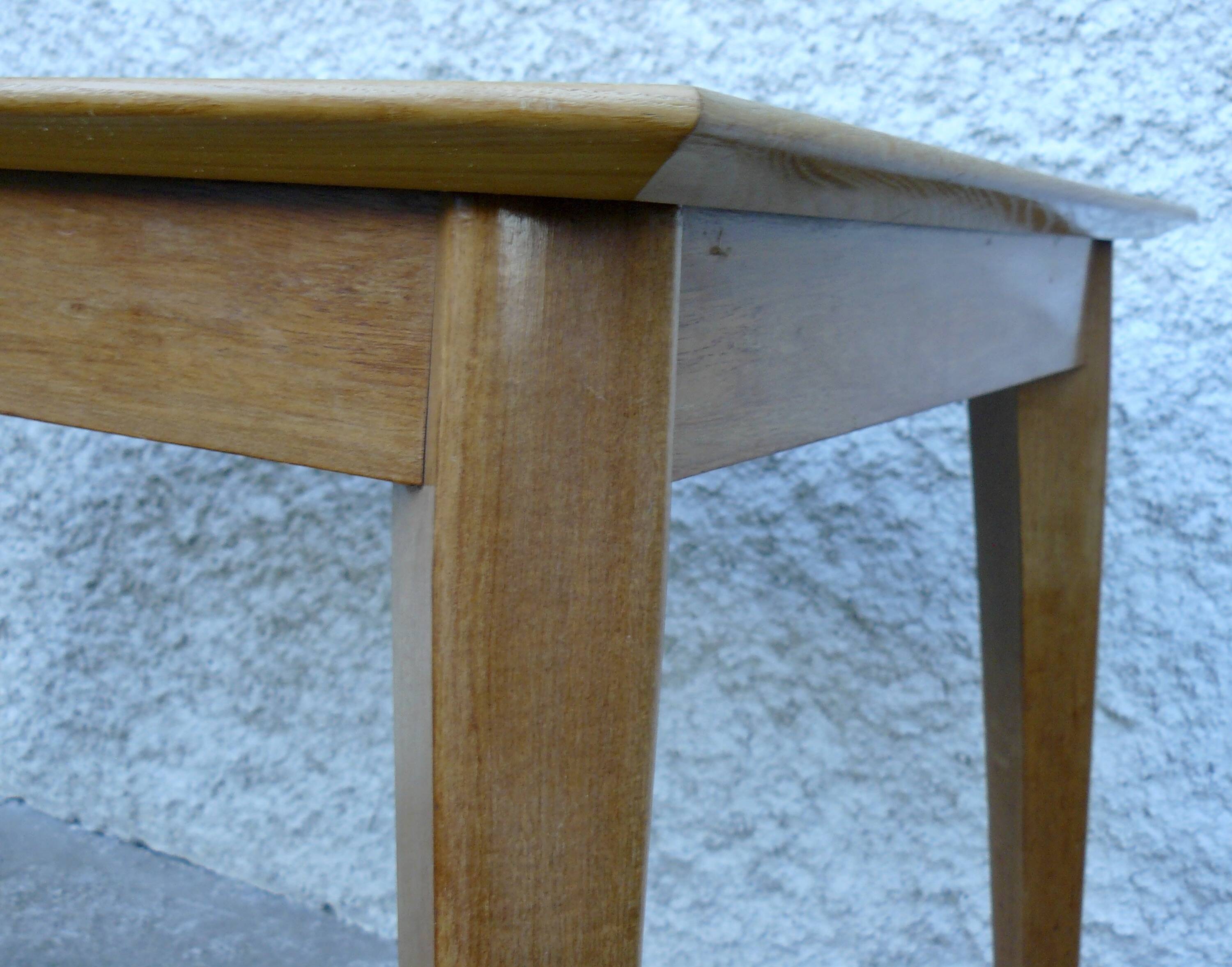 Dining room table with vintage compass legs 1950