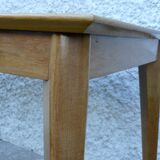 Dining room table with vintage compass legs 1950