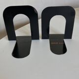 Pair of Gras bookends by notary in folded metal 1920