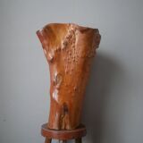 Large contemporary design handcrafted wooden vase