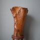 Large contemporary design handcrafted wooden vase