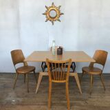 Modular coffee table up and down vintage feet compass