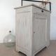 Large confiturier/Low bonnetière vintage artisan 1940 solid wood