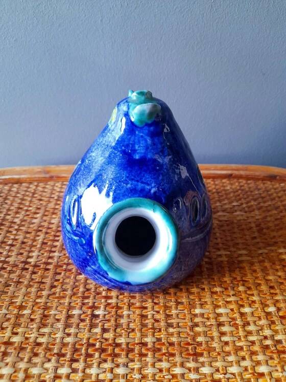 Vase Birds in Glazed Ceramic