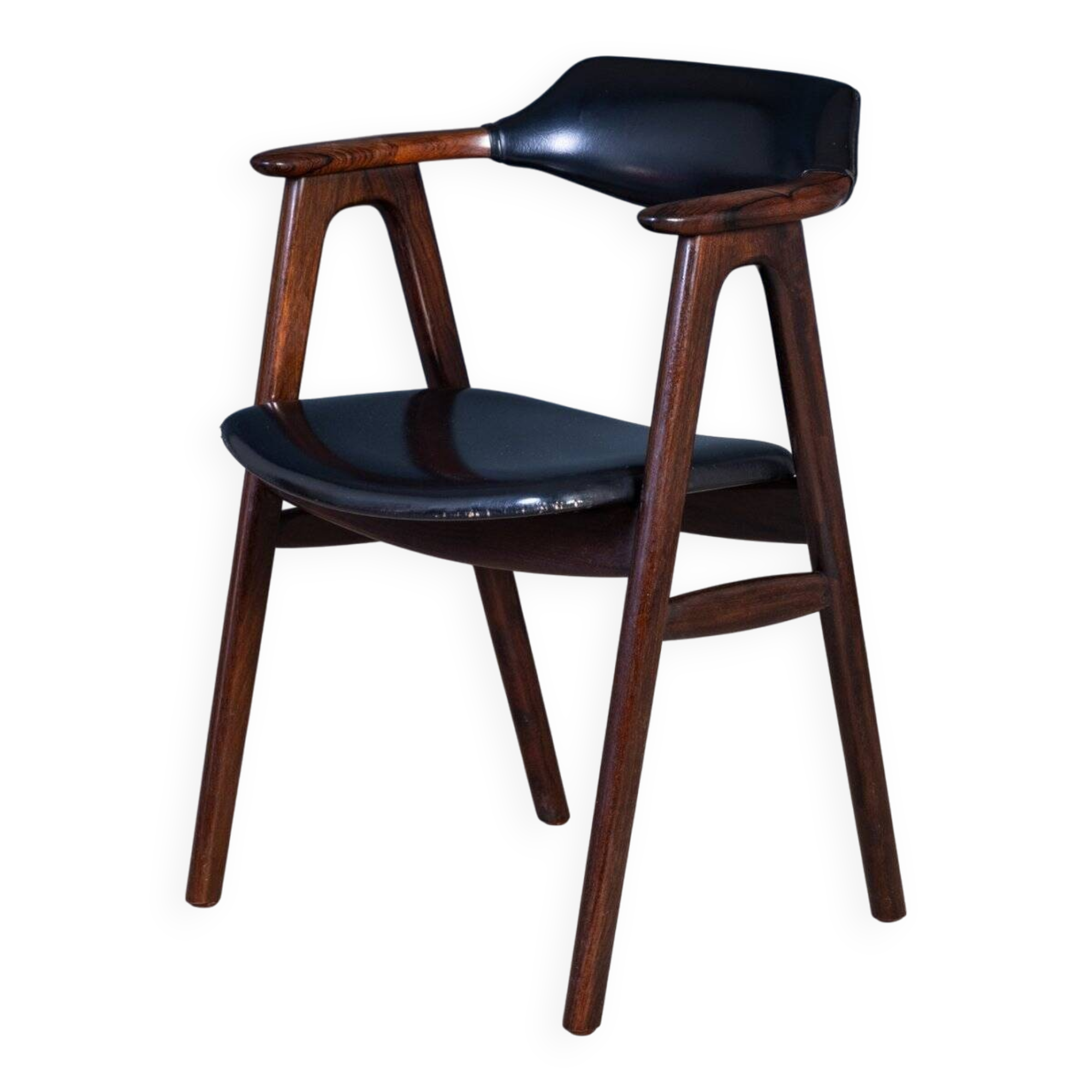 Vintage Armchair in Rosewood by Erik Kirkegaard for Høng Stolefabrik, 1960s