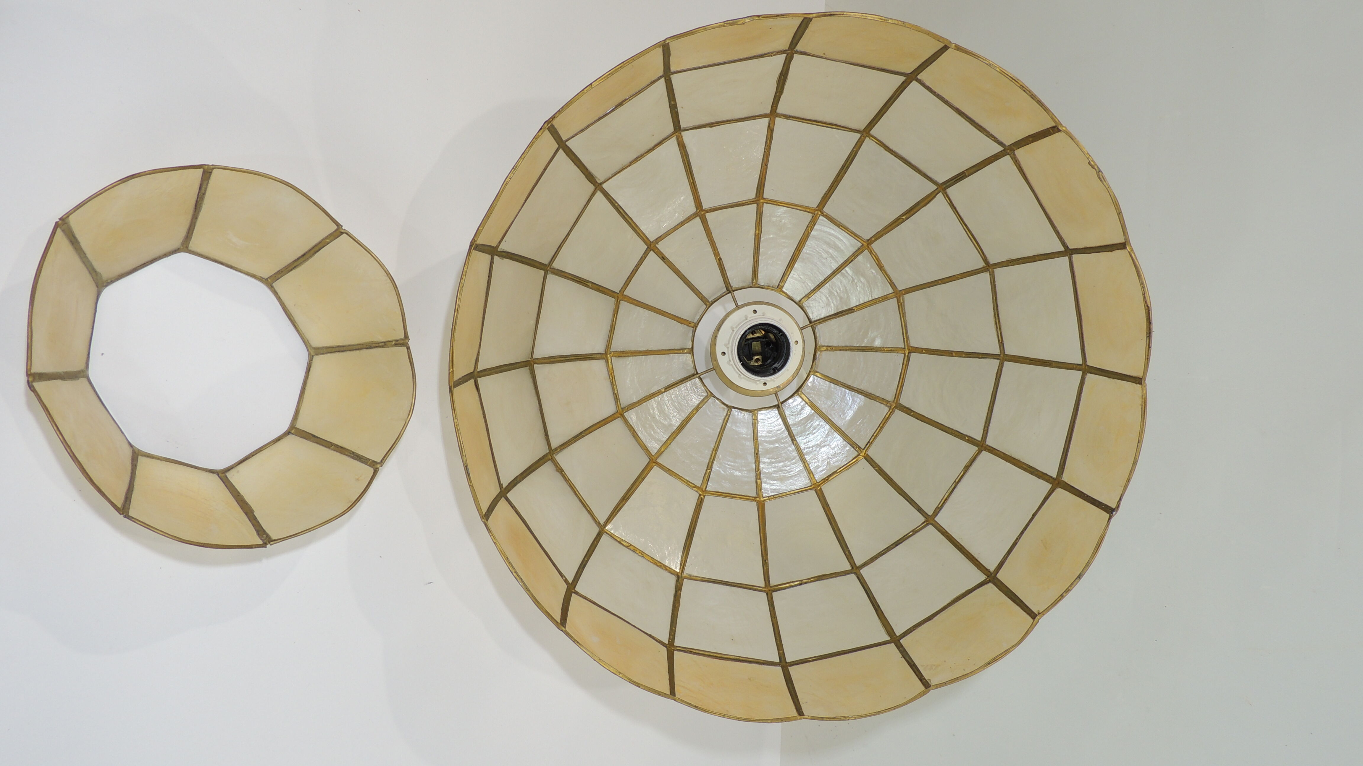 Large mother-of-pearl / vintage suspension