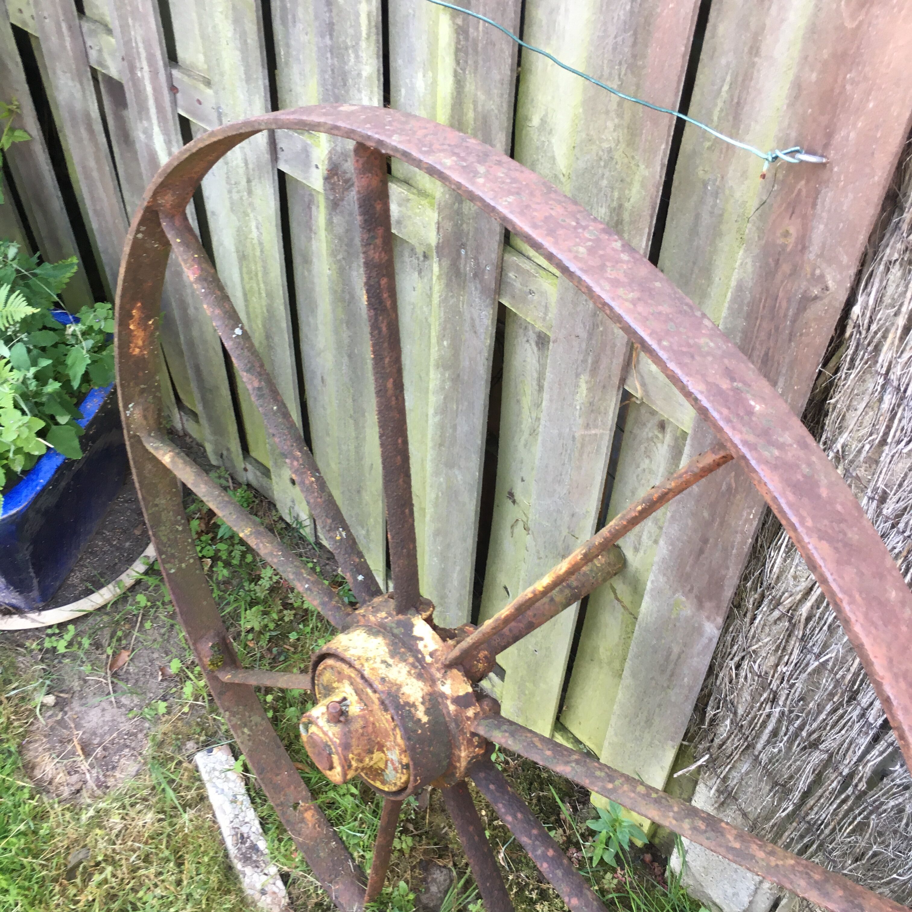 Wrought iron wheel