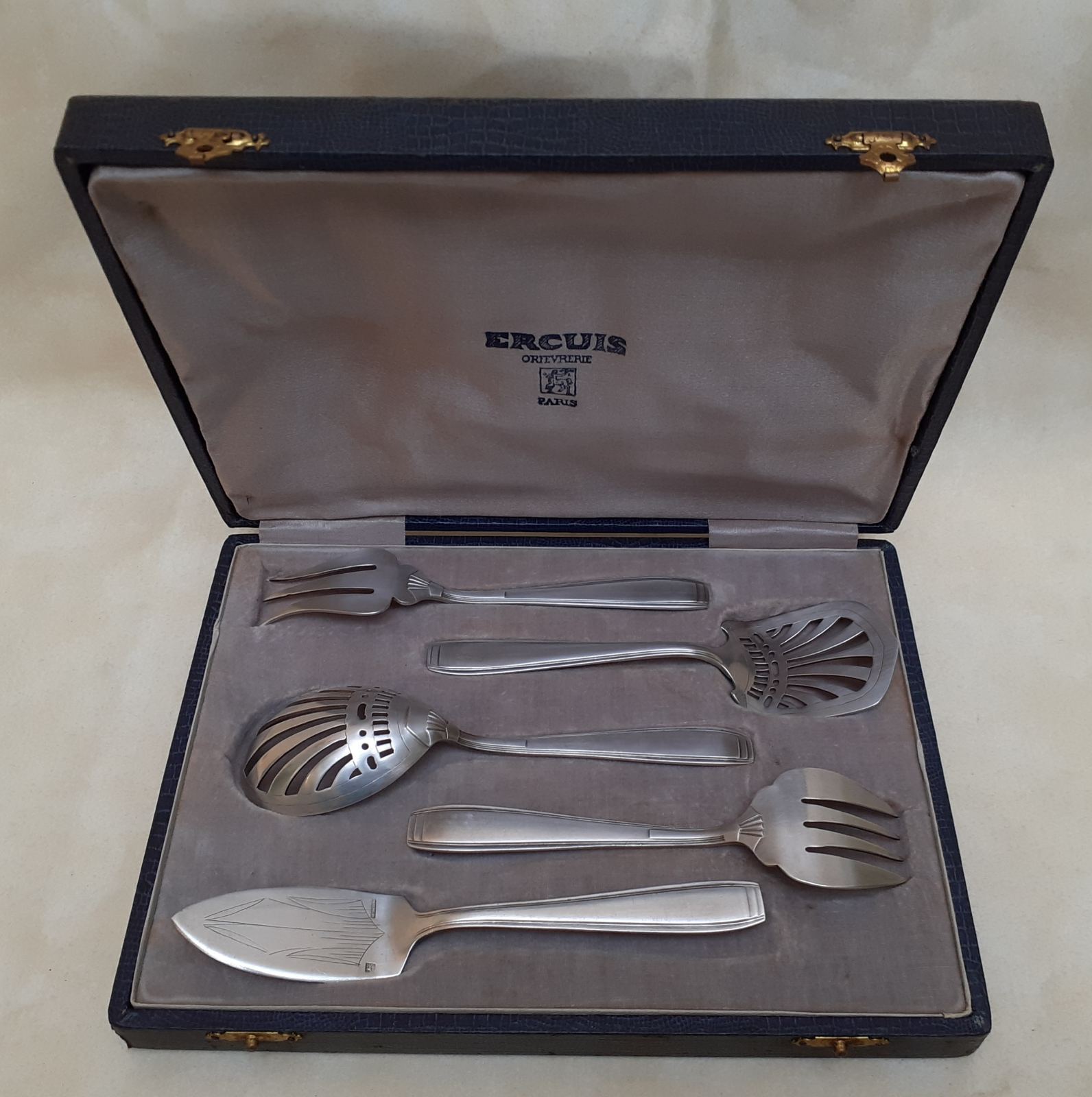 5 cutlery set entremets, Ercuis desserts