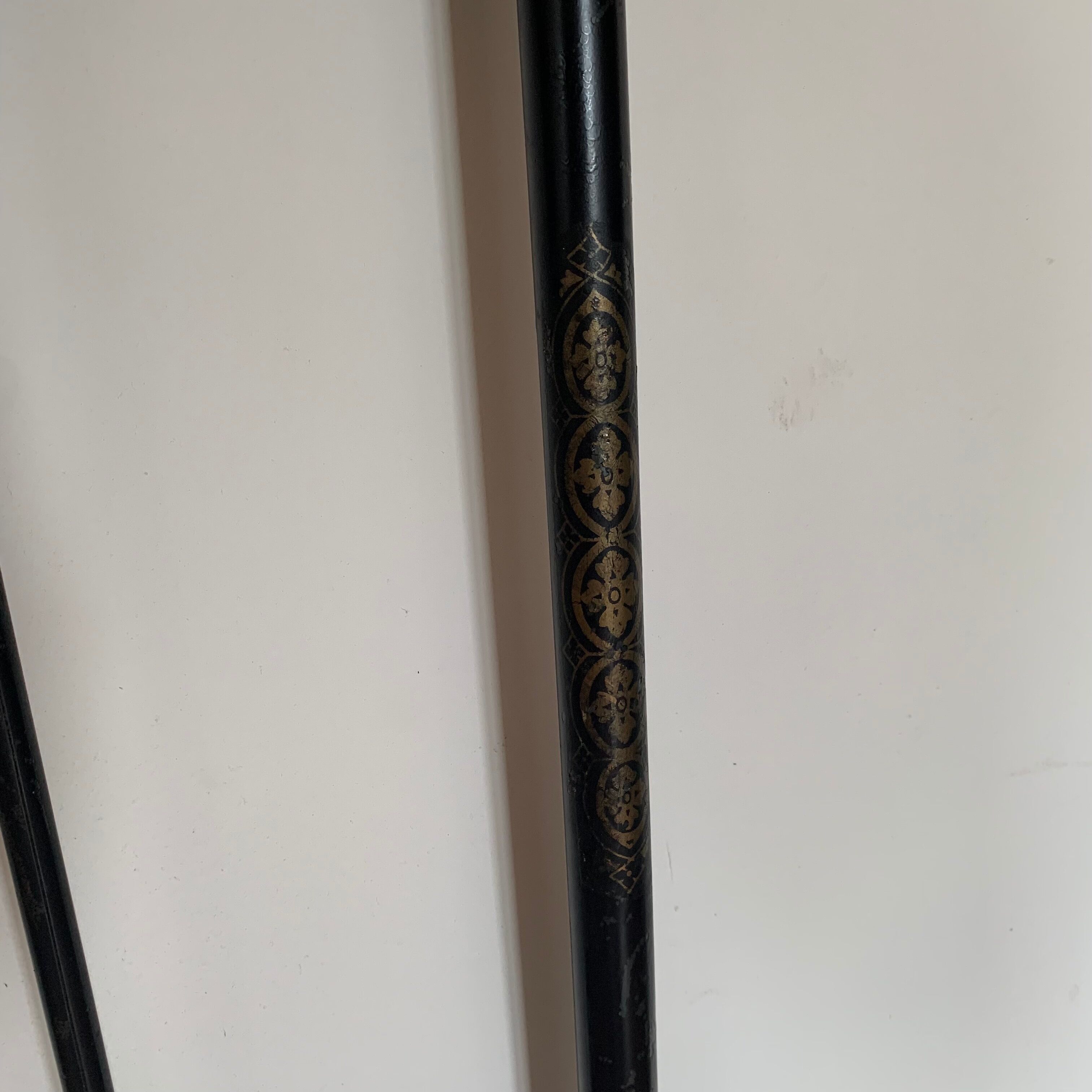 Victorian bed wrought iron and brass