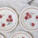 Dessert plates x 4, 1930, Céranord