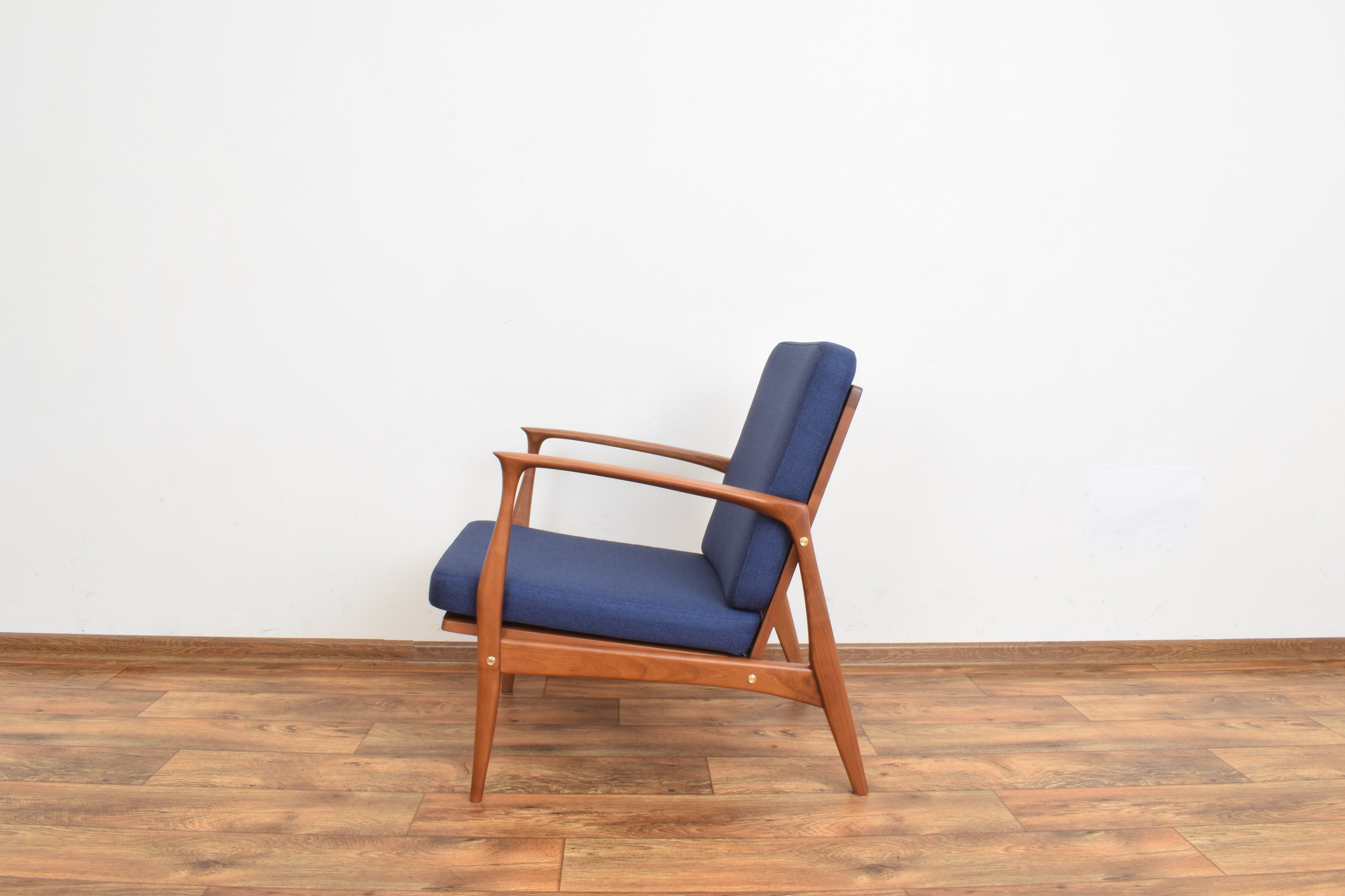 Danish cherrywood lounge chair