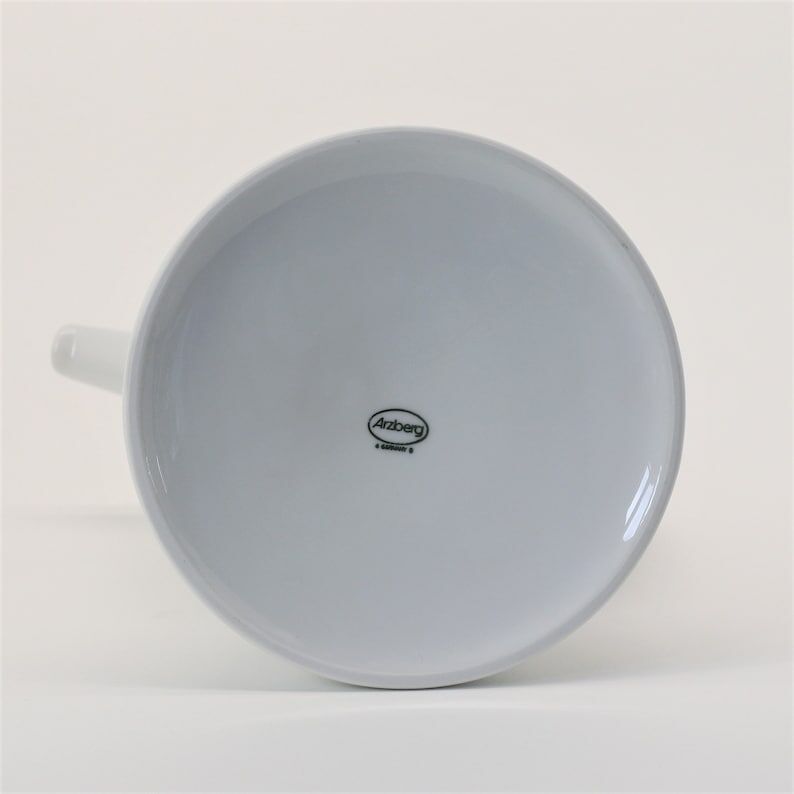 Coffee set porcelain, color white, design edited by Arzberg Lutz Rabolt German