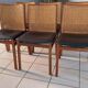 Suite of 6 vintage Scandinavian teak chairs 1970