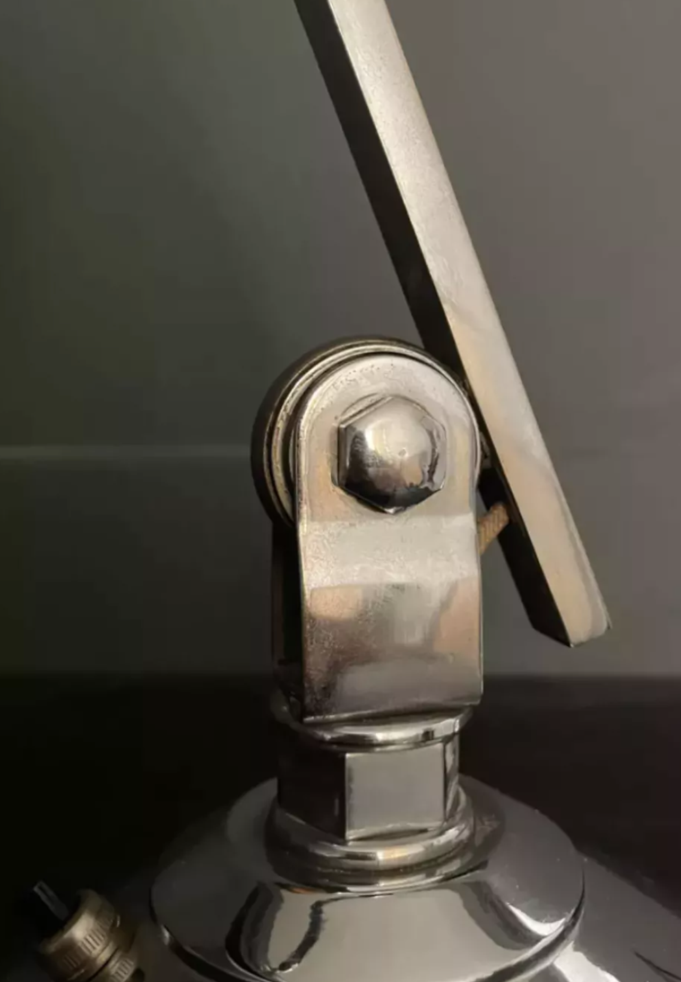 Vintage chrome adjustable desk lamp art deco