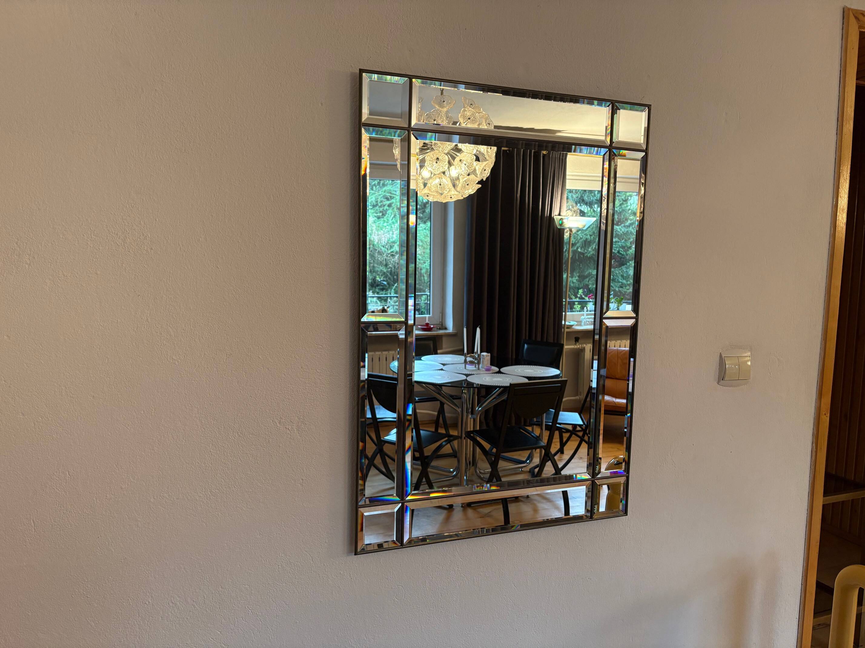 Crystal Mirror, Italy, 1970s