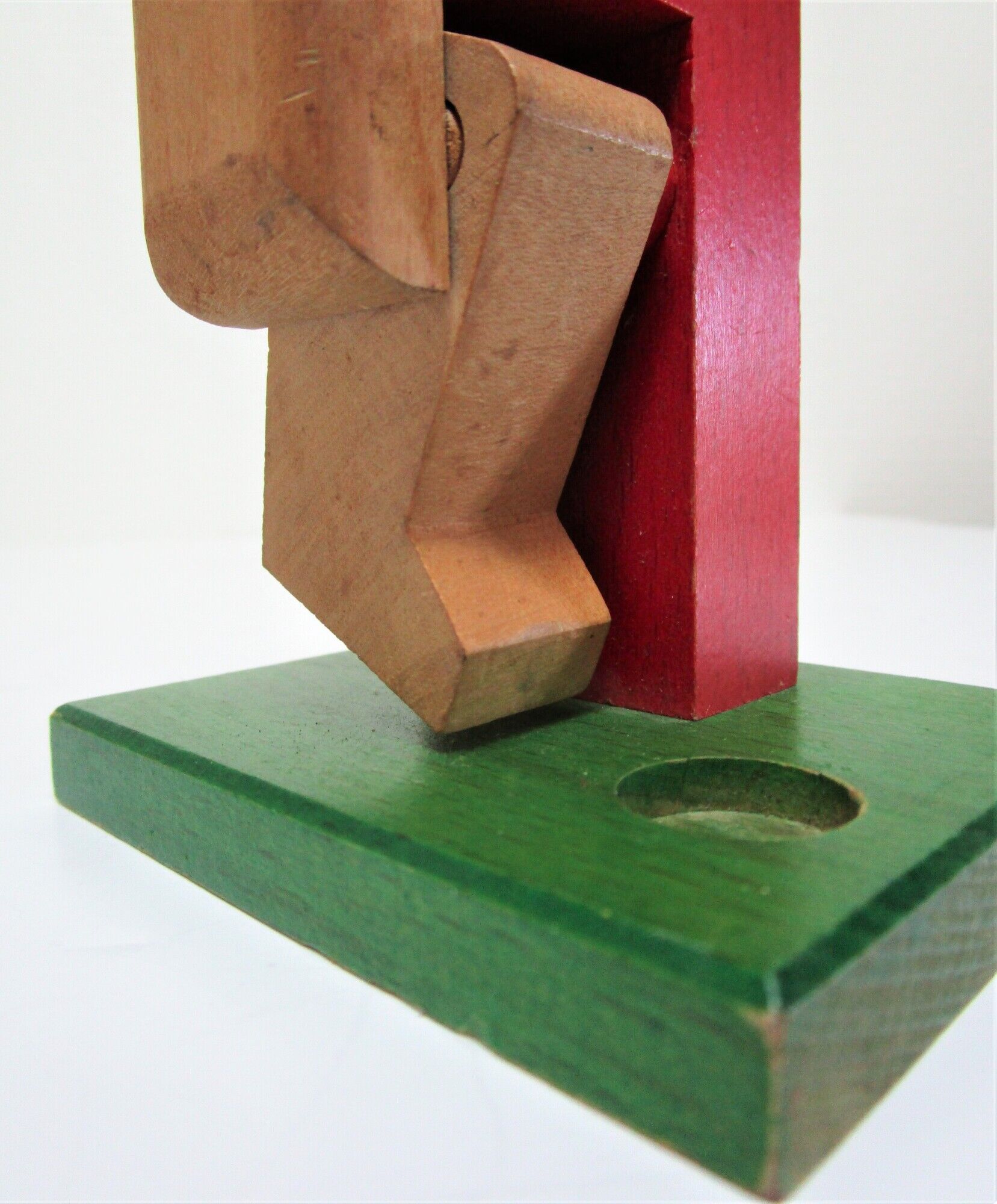 wooden toy footballer design P. Schweizer for Naef Switzerland