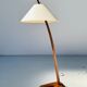 Vintage teak Dornstab floor lamp by J.T. Kalmar & A. Pöll, Austria, 1947