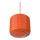 Vintage Pendant Light Hanging Retro Lamp Space Age Style MCM Orange Glass