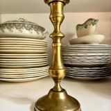 Golden brass candle holder