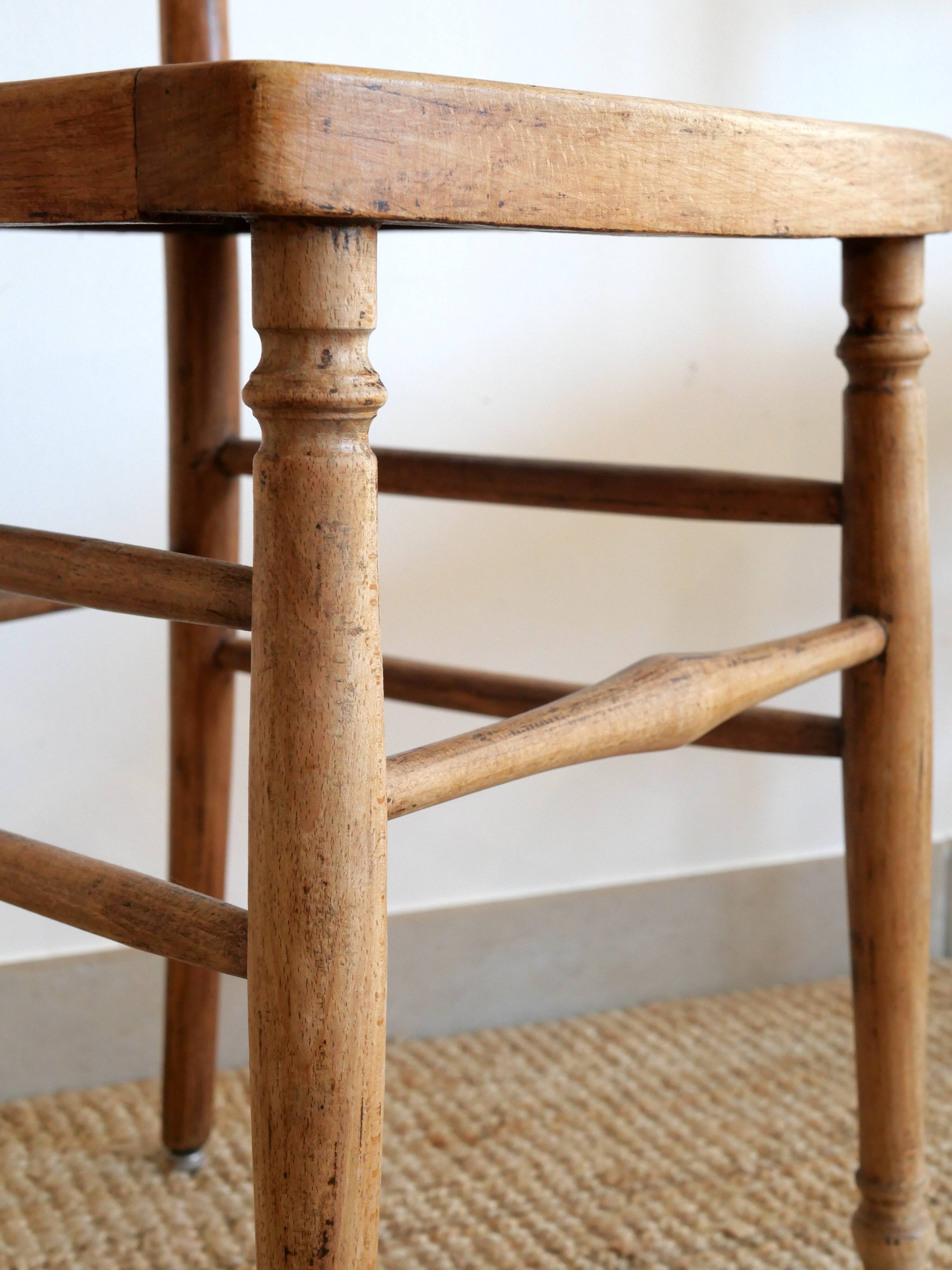 Bistro table and its two 1950s chairs