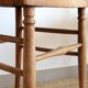 Bistro table and its two 1950s chairs