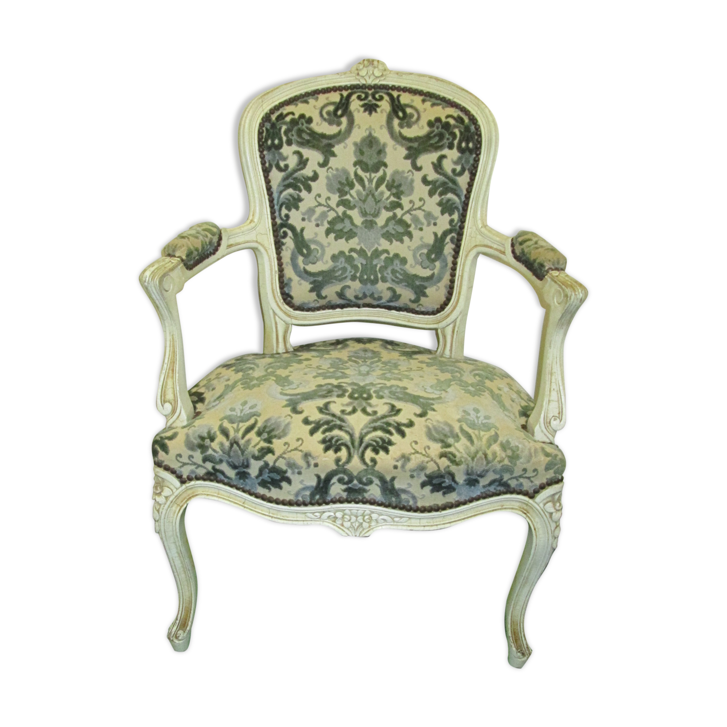 Fauteuil vintage de style Louis XV