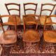 6 anciennes chaises bistrot
