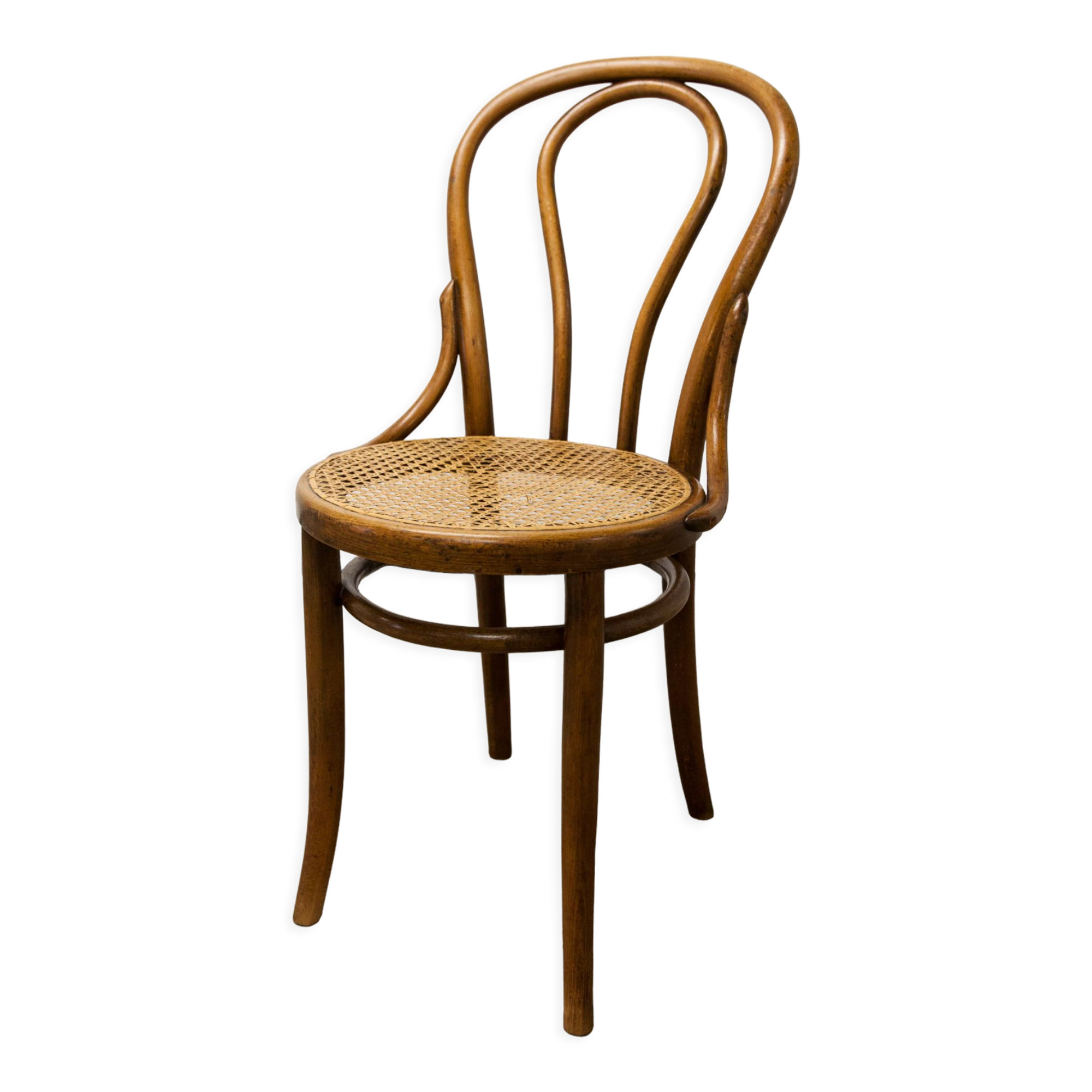 Curved wooden chair manual canning 1900