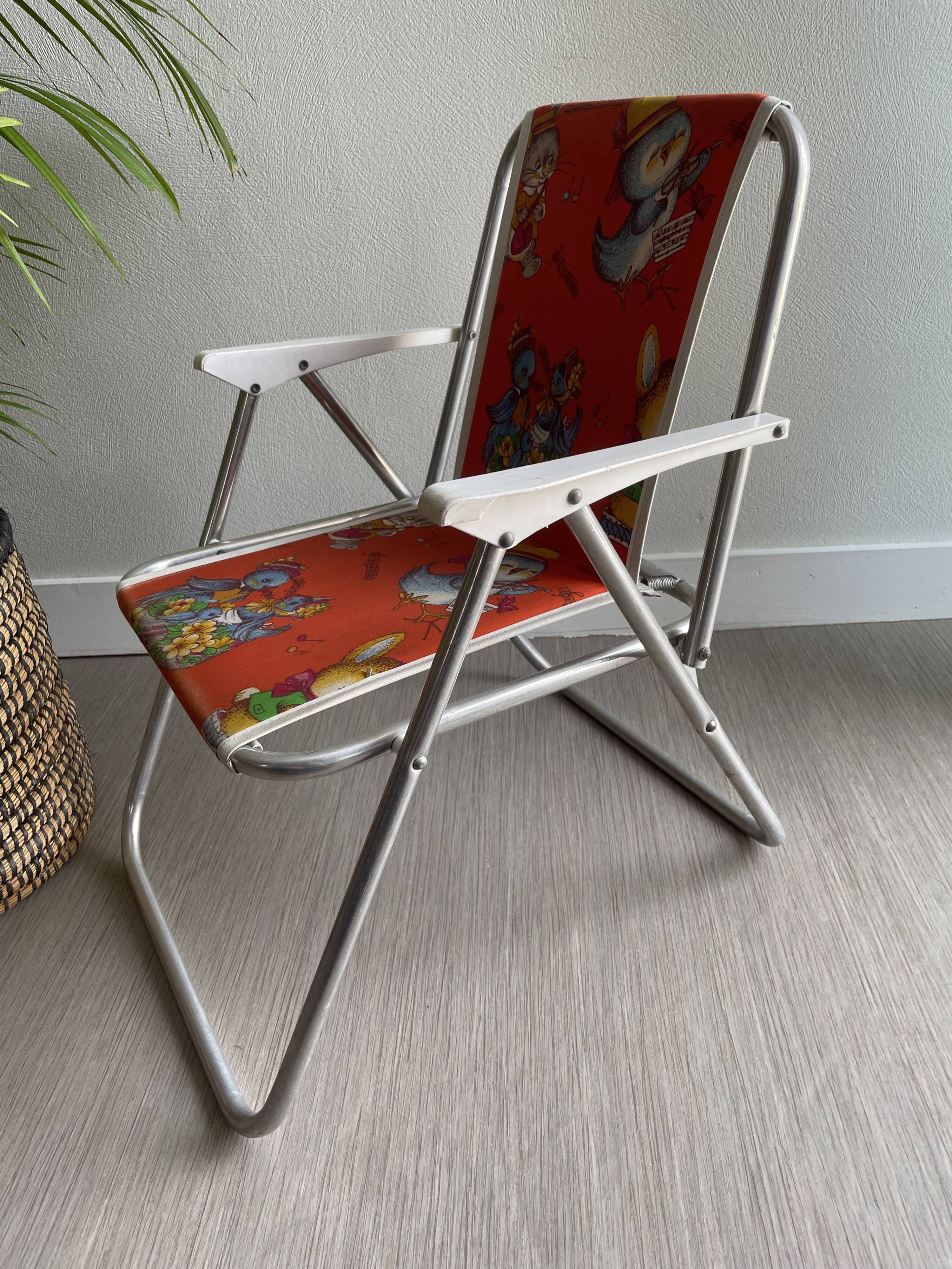 Vintage children's camping chair
