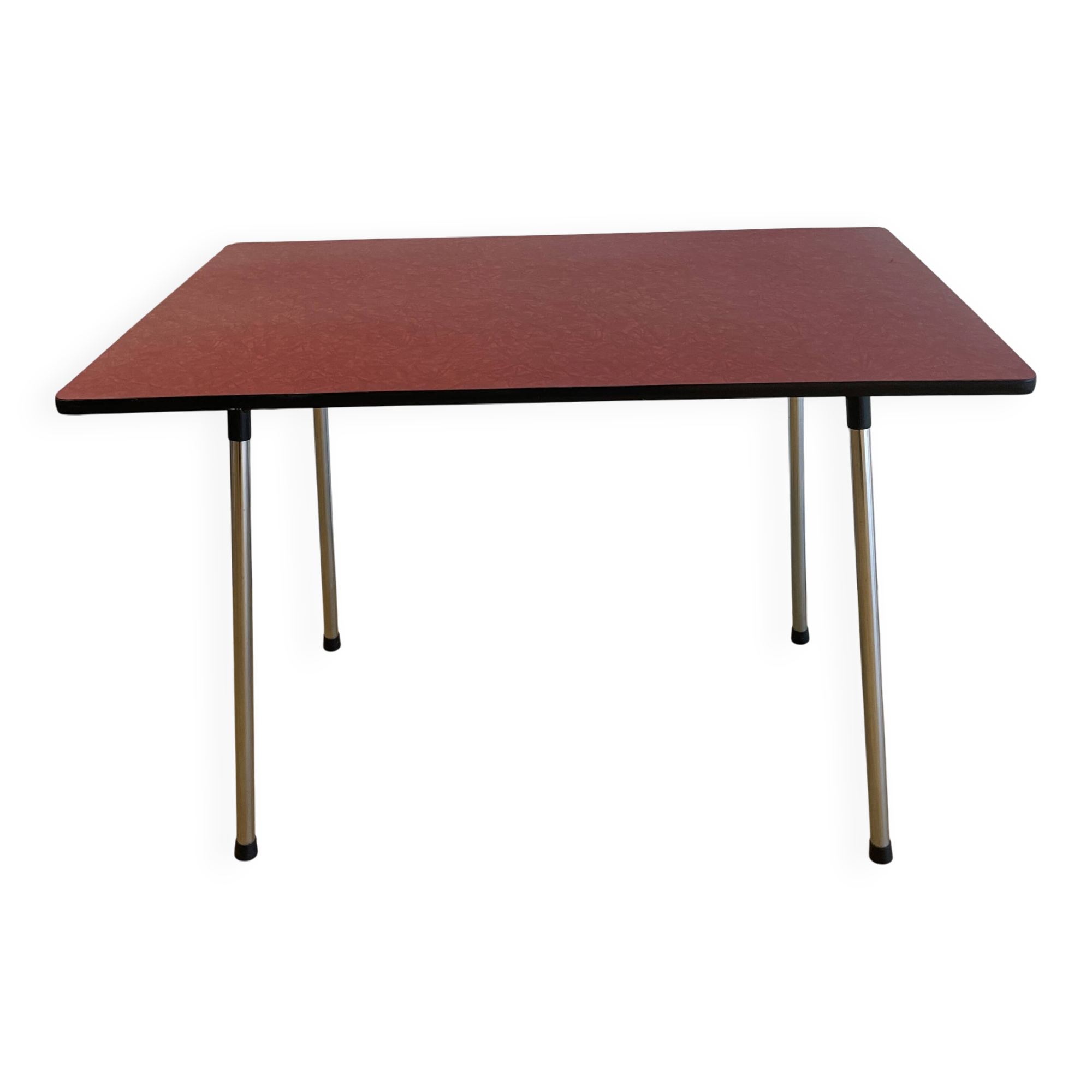 Red formica table