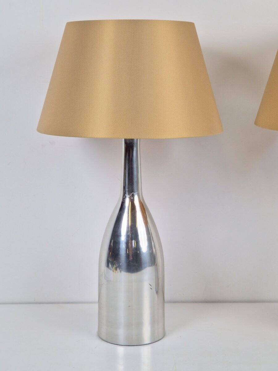 Lampes de table vintage en aluminium d'Ikea, années 1980