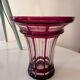 Baccarat vase in dark pink crystal