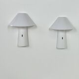 Pair of vintage wall lights, Arlus model Ibiza, metal and perspex, France 1970.