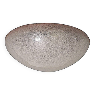 Italian domed ceiling or wall light in frosted Mazzega Murano glass, 1960s