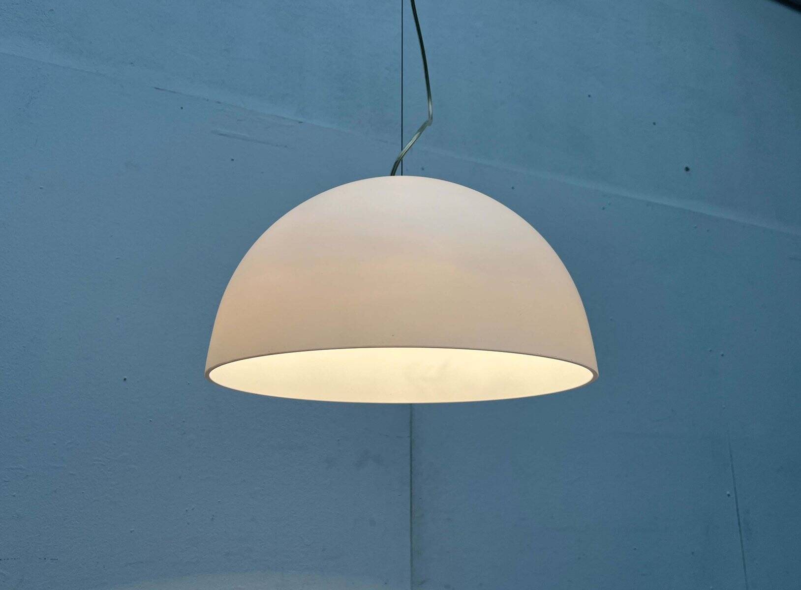 Postmodern Italian glass pendant lamp model Gaia by Luciano Cesaro for Tre Ci Luce, 1980s, set of 2.