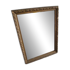 Miroir ancien en bois - stuc