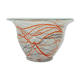 loetz klostermühle art deco glass VASE or bowl 1930s orange red purple white