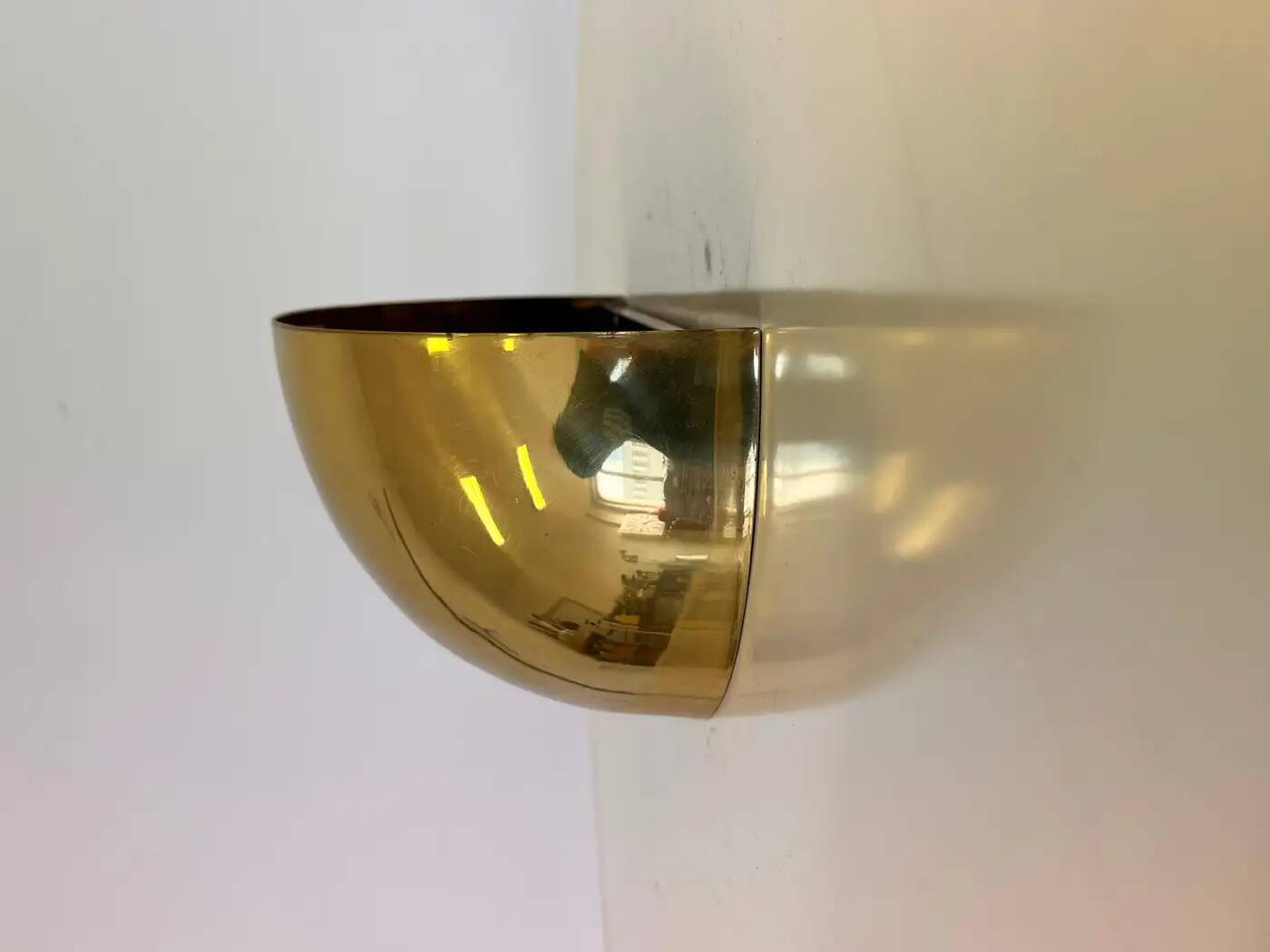 Set of four design midcentury wall brass lamps - Czechoslovakia, 1980s