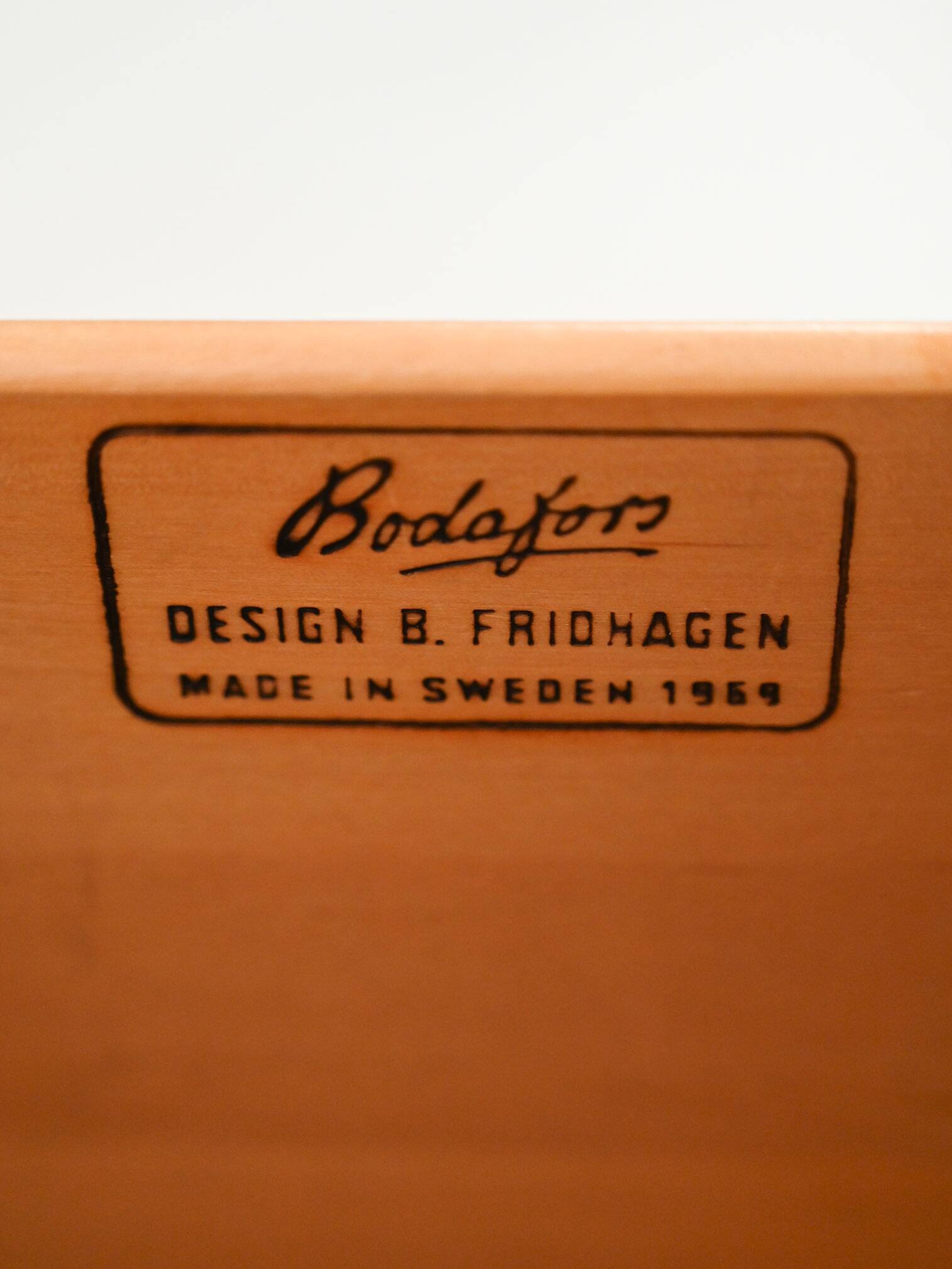 Small Scandinavian chest with black frames by Bodafors