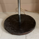 Monix vintage adjustable floor lamp, chrome and brown lacquered metal