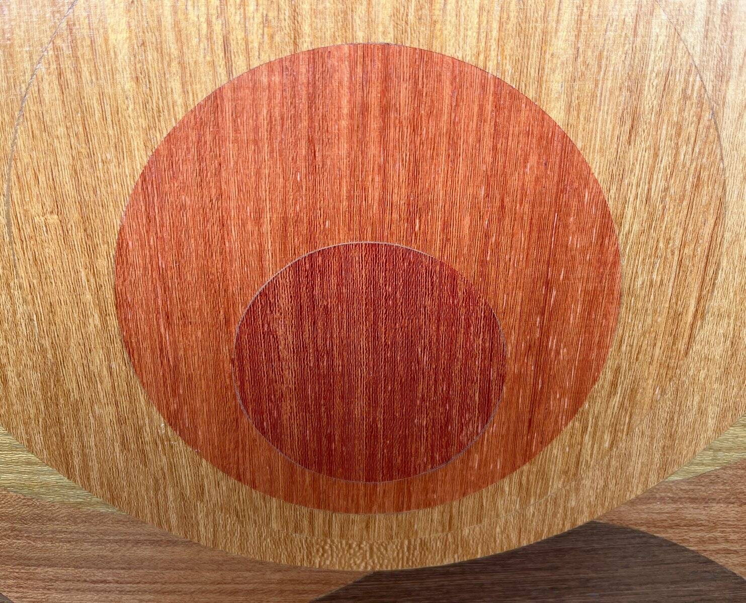 Mid-century wood veneer intarsia wall panel, 1960s