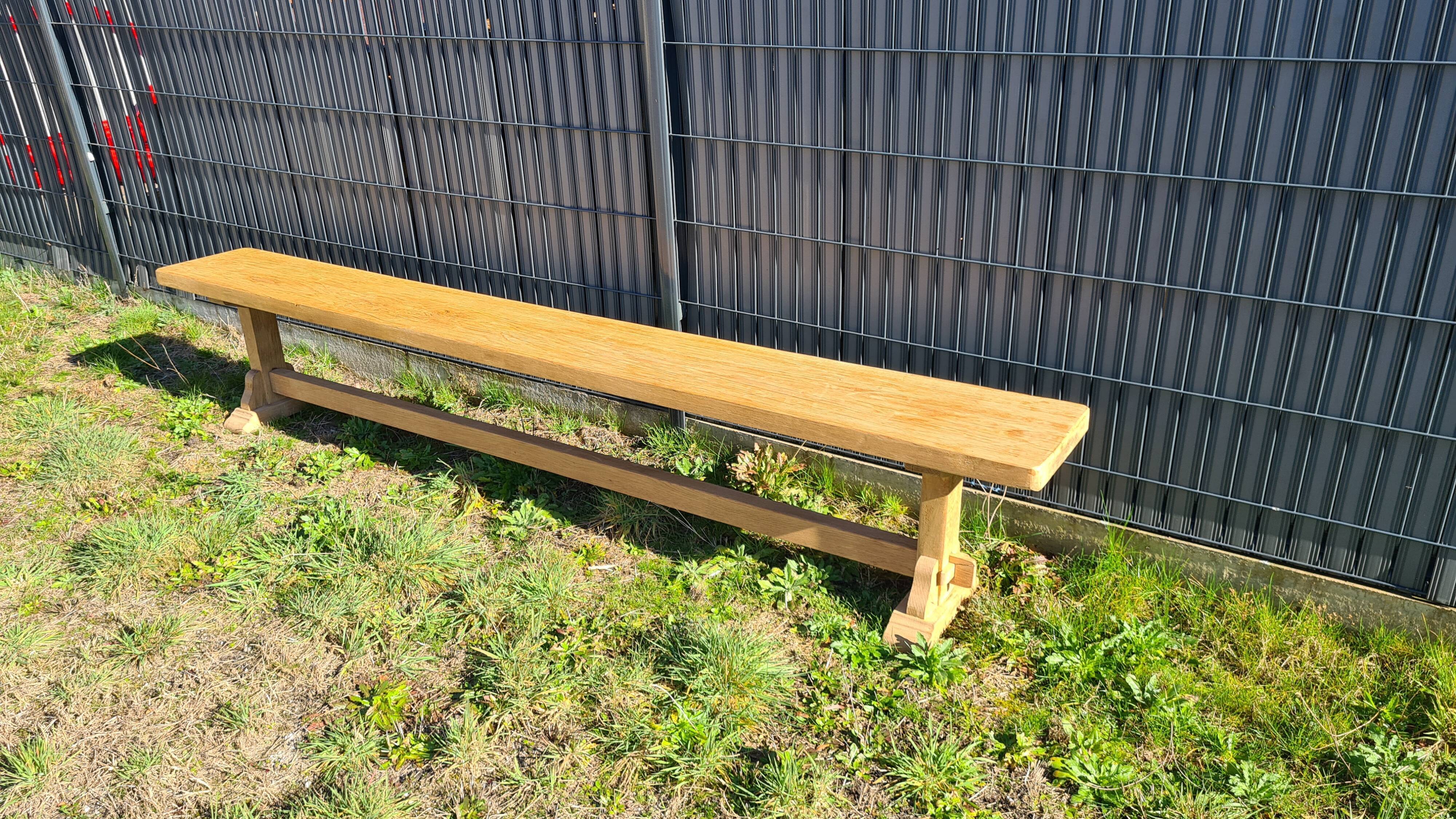 Banc de monastère en chêne massif