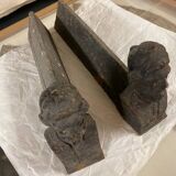 Pair of anthropomorphic andirons