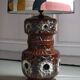Glazed ceramic lamp from the 1960s/1970s with dual lighting