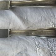 7 silver metal knives vdw Schwerte including an antique RJ monogram