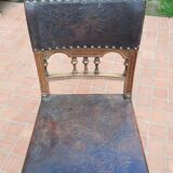 Set of 8 Henri II style chairs