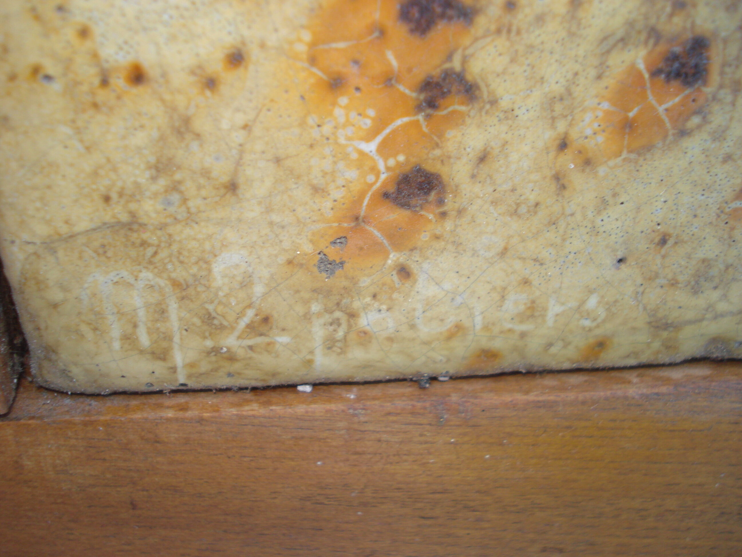 Coffee table with plate enamelled ceramic Les 2 Potiers, 1960